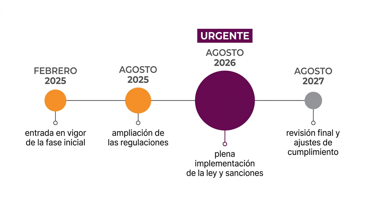 Pirámide de clasificación de riesgo del AI Act europeo: riesgo inaceptable, alto riesgo, riesgo limitado y riesgo mínimo