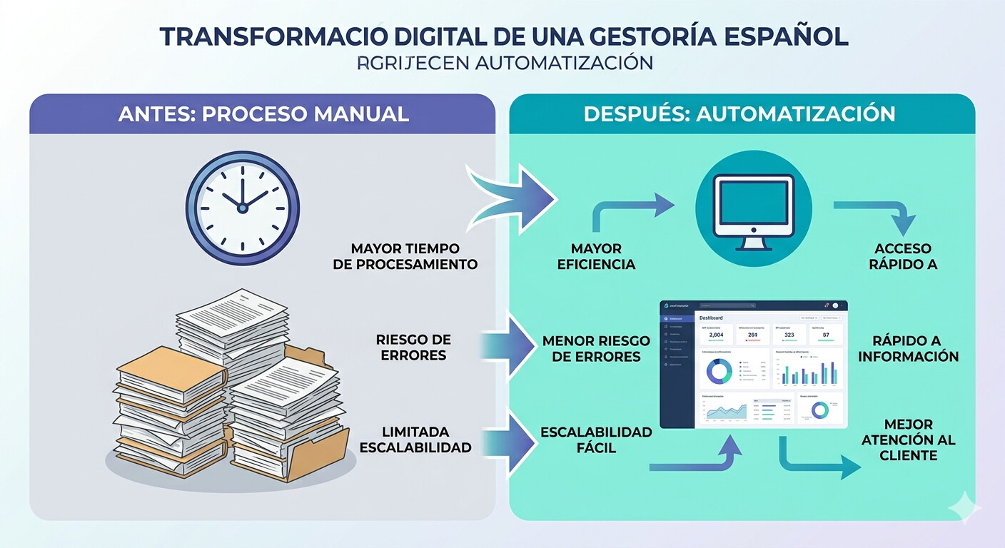 Antes y después en una gestoría que automatiza la gestión del CAE con CopilotGestoria - caso práctico con datos reales