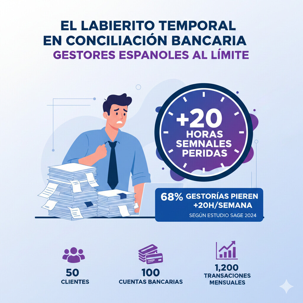 Infografía 5 casos uso automatización matching bancario: Cobro facturas, Pago proveedores, Nóminas empleados, Gastos recurrentes, Detección fraude - con ejemplos concretos