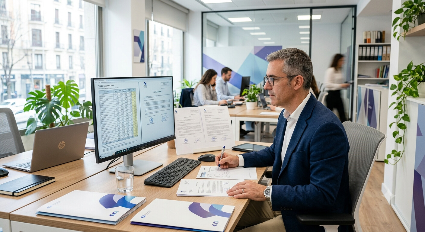 IX Convenio Gestorías Administrativas 2026: Tablas Salariales y Subida del 3%