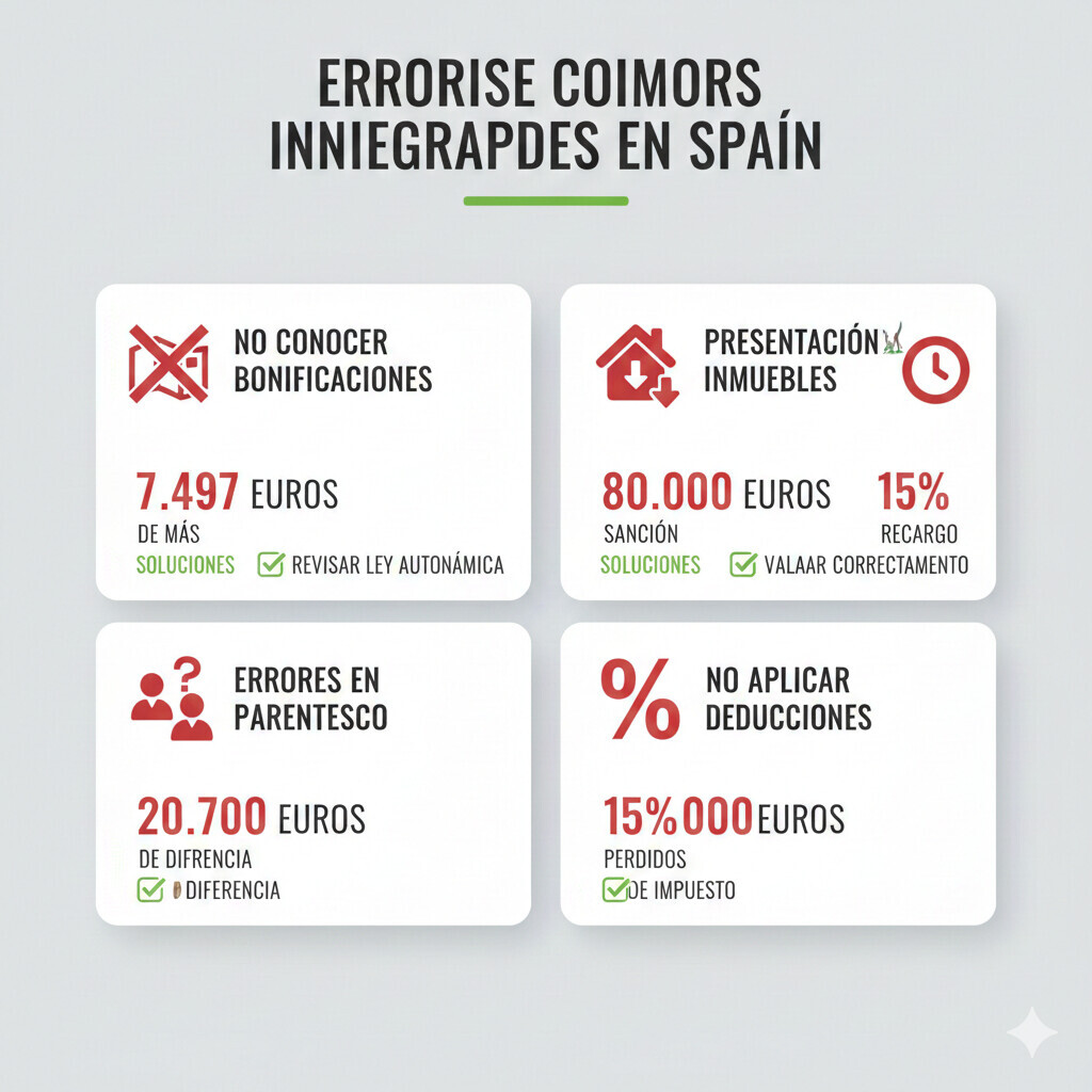 Mapa interactivo de España con código de colores mostrando el ranking de comunidades autónomas según favorabilidad del Impuesto de Sucesiones 2026, destacando Asturias, Madrid y Canarias