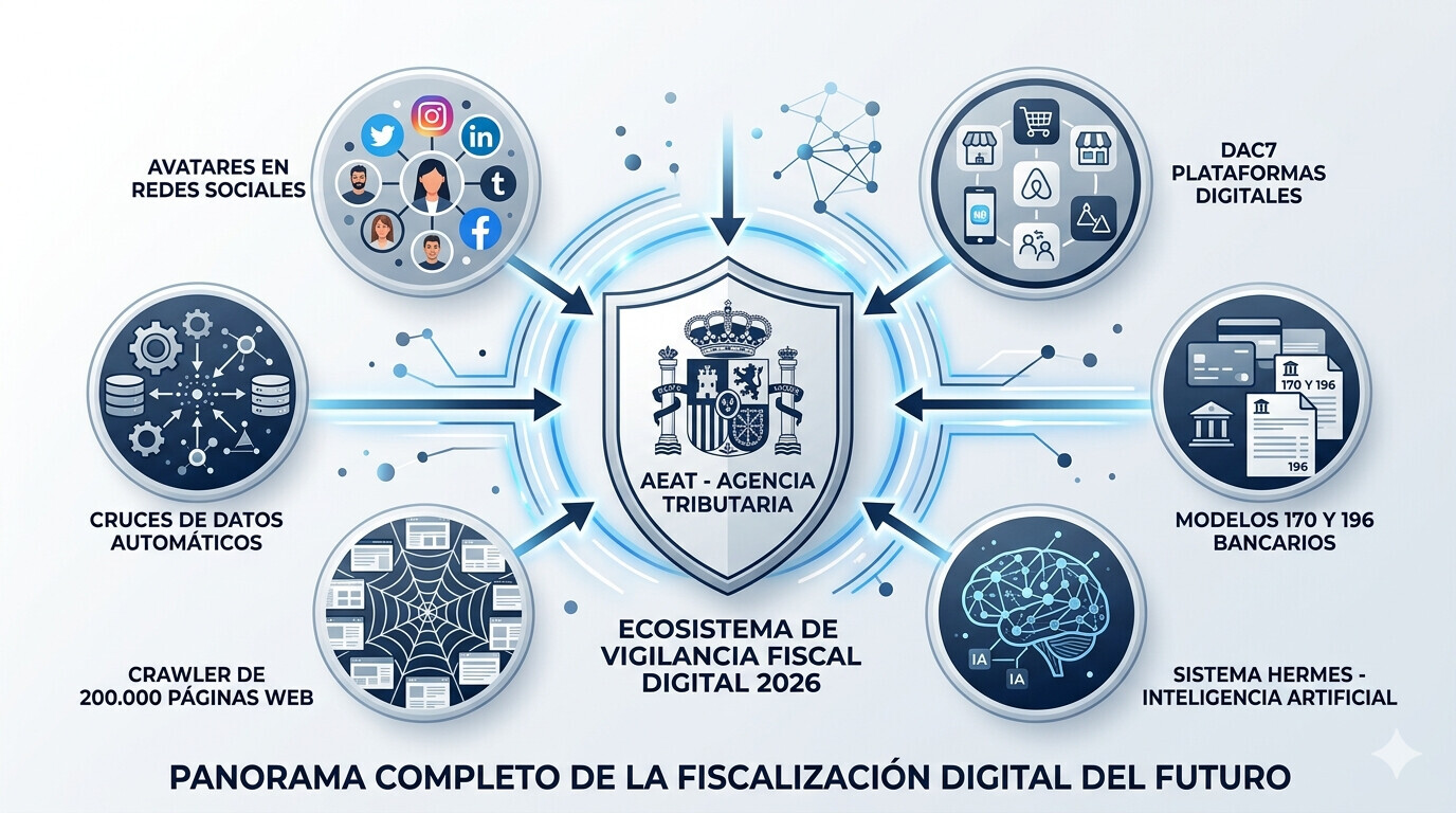Los 5 perfiles de cliente con mayor riesgo ante la vigilancia digital de Hacienda en redes sociales: influencers, negocios locales, vendedores online